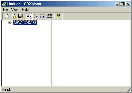 Screenshot of CDXplorer.