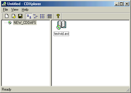Screenshot of CDXplorer.
