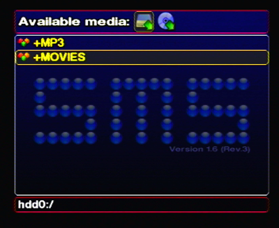 SMS with HDD support activated.